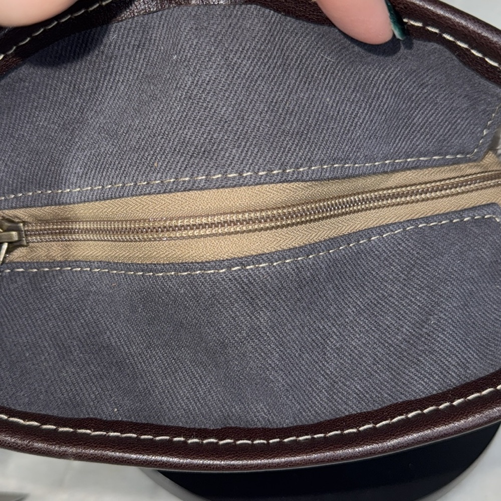 Myra Bag Sun Serape Cotton Weave, Calf Hair and Leather Crossbody Bag NWT - Picture 7 of 12